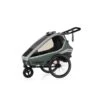 Qeridoo Kidgoo 1 Fahrradanhänger Ivy Green Mit Joggerfunktion -Geschäft Für Babyprodukte 001 kidgoo1 ig main ivygreen
