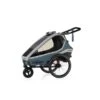 Qeridoo Kidgoo 1 Fahrradanhänger Navy Blue Mit Joggerfunktion -Geschäft Für Babyprodukte 001 kidgoo1 nb main navyblue