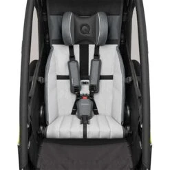 Qeridoo Sportrex 1 Fahrradanhänger Lime Green 2023 Limitiertes Design -Geschäft Für Babyprodukte 005 sportrex1 2023 lg front closeup