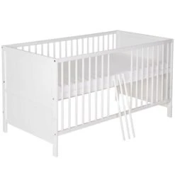 Geschäft Für Babyprodukte 9 Schardt Lenny Kinderbett 70x140 Cm Kiefer Massiv, Weiß