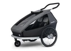 Croozer Kid Keeke 2 Mountain Grey 2in1 Fahrradanhänger & Buggy-Set
