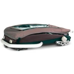 Croozer Kid Vaaya 1 Blossom Red 2in1 Fahrradanhänger & Buggy-Set -Geschäft Für Babyprodukte 121001122 croozer kid vayaa 1 blossom red gefaltet