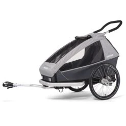 Croozer Kid Keeke 1 Stone Grey 2in1 Fahrradanhänger & Buggy-Set