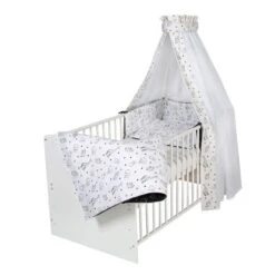 Schardt Miami Black Kombi-Kinderbett 70x140 Cm -Geschäft Für Babyprodukte 13 410 1 782 bettset 4 teilig origami black 7