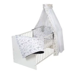 Schardt Pixie Grey Kombi-Kinderbett 70x140 Cm - Zum Aktionspreis -Geschäft Für Babyprodukte 13 410 1 782 bettset 4 teilig origami black 8