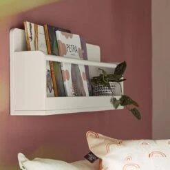 LIFETIME Bücherregal Weiß Für Wand Oder Bett