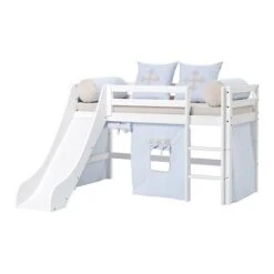 Hoppekids Halbhohes Bett ECO Dream 70x160 Mit Rutsche Gerade Leiter | Teilbar -Geschäft Für Babyprodukte 19 12 003 1