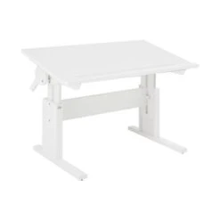 LIFETIME Schreibtisch Kiefer Weiß 30245-10 Neigbar & Höhenverstellbar