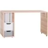 VOX Evolve Schreibtisch Mit Rollen Oak/white/grey