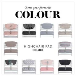Hauck Highchair Pad Deluxe Sitzauflage -Geschäft Für Babyprodukte 4007923667590.pt04.highchair pad deluxe stretch grey