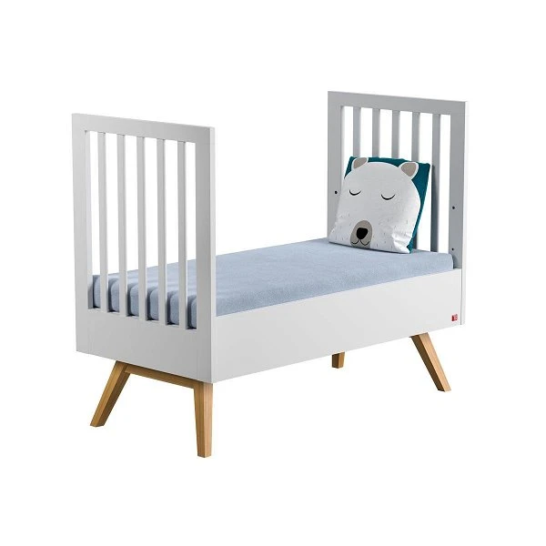 VOX Nature Babybett 70x140 Weiß/eiche 4 VOX Nature Babybett 70x140 Weiß/eiche – Bild 2