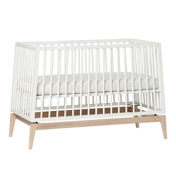 Leander Luna Babybett 60x120 Cm Weiß/Eiche 3 Leander Luna Babybett 60x120 Cm Weiß/Eiche