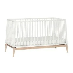Leander Luna Babybett 70x140 Cm Weiß/Eiche -Geschäft Für Babyprodukte 720140 03 leander luna babycot 140x70cm white oak 7 1