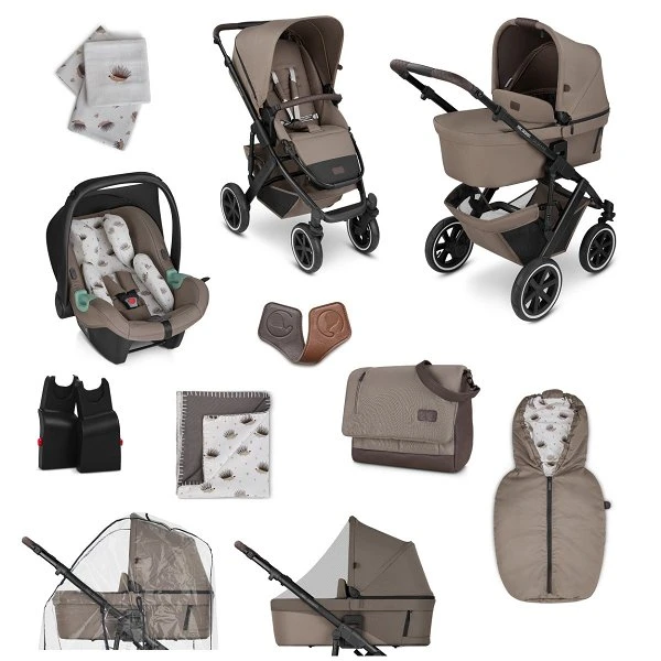 ABC Design Salsa 4 Air Kinderwagen Starter-Set Cream Pure Mit Autositz, Wickeltasche, Fußsack Und Mehr 3 ABC Design Salsa 4 Air Kinderwagen Starter-Set Cream Pure Mit Autositz, Wickeltasche, Fußsack Und Mehr