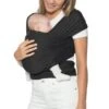 Ergobaby Aura Wrap Tragetuch Pure Black -Geschäft Für Babyprodukte baby carrier aura wrap pure black 1 1