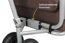 Beachtrekker LiFe Bollerwagen Blau Stabil Und Leicht Inkl. Feststellbremse -Geschäft Für Babyprodukte beachtrekker life info scharniere 1