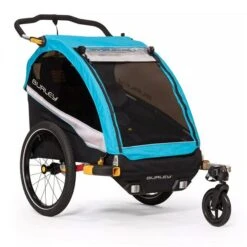 Burley D´Lite X Fahrradanhänger Aqua 2-Sitzer Mit Buggy-Funktion