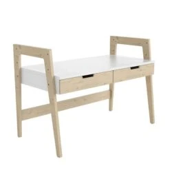 Nature Kid Cory Schreibtisch Weiß/natur Höhenverstellbar, Aus Kiefer Und MDF -Geschäft Für Babyprodukte catania schreibtisch 3