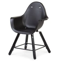 Childhome Evolu 2 Hochstuhl 2 In 1 Schwarz Inkl. 5-Punkt-Gurt Und Sicherheitsbügel -Geschäft Für Babyprodukte chevochbl 17622 1