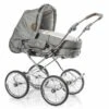 HESBA Condor Coupe Kinderwagen Außen 796 Innen 718 Teilleder Räder Schwarz 30 Cm, Ledergriff Braun -Geschäft Für Babyprodukte condor coupe 300sl fb796 718 lg braun 1