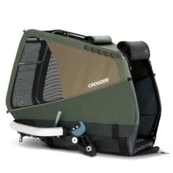 Croozer Dog Enna Moss Green Fahrradanhänger Für Mittelgroße Hunde Geeignet -Geschäft Für Babyprodukte croozer dog enna moss green 2022 box side