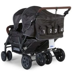 Childhome Neuer Quadruple Autobrake Vierlingswagen Anthrazit - Robust Und Komfortabel -Geschäft Für Babyprodukte cwqdn 18729 1