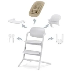 CYBEX LEMO 4in1 Hochstuhl Set All White
