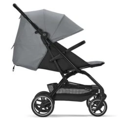 CYBEX Eezy S+2 Buggy Lava Grey Gestell In Black | Mit All-Terrain Rädern -Geschäft Für Babyprodukte cyb 22 int excl us y270 eezys 2 blk lagr lieflat