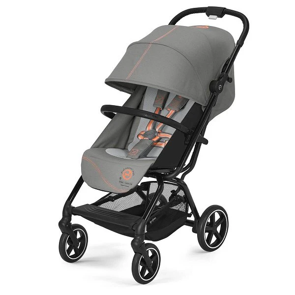 CYBEX Eezy S+2 Buggy Lava Grey Gestell In Black | Mit All-Terrain Rädern