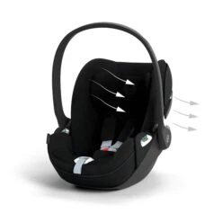 CYBEX Cloud T I-Size Plus Sepia Black Babyschale -Geschäft Für Babyprodukte cyb 23 eu y045 cloudt sebl plus airventilation print medium