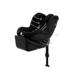 CYBEX Sirona Gi I-Size Plus Moon Black Ab Geburt Bis 105 Cm (ca. 4 Jahre) -Geschäft Für Babyprodukte cyb 23 eu y045 sironagi plus moob airventilation print medium