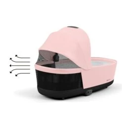 CYBEX PRIAM/e-PRIAM LUX Babywanne Peach Pink New Generation -Geschäft Für Babyprodukte cyb 23 int y225 priam cot pcpi airventilation print medium