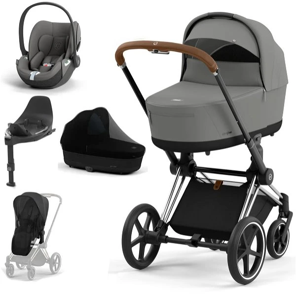 CYBEX PRIAM Kinderwagen Mirage Grey Bundle New Generation Inkl. 7 Zubehörartikel 3 CYBEX PRIAM Kinderwagen Mirage Grey Bundle New Generation Inkl. 7 Zubehörartikel