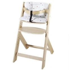 Schardt Domino Hochstuhl Buche Natur Massiv Funktionaler Treppenhochstuhl -Geschäft Für Babyprodukte domino natur sitzkissen 1