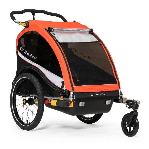 Burley Cub X Fahrradanhänger Atomic Red 2-Sitzer Mit Buggy-Funktion 3 Burley Cub X Fahrradanhänger Atomic Red 2-Sitzer Mit Buggy-Funktion