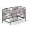 Schardt Felix Kinderbett Kiefer Massiv Nordic Grey 60x120 Cm, 4 Seiten Gestäbt -Geschäft Für Babyprodukte felix gitterbett 60x120 nordic grey 1