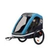 Hamax Avenida Twin Fahrradanhänger Petrol Blau Mit Federung - Inkl. Deichsel & Buggyrad -Geschäft Für Babyprodukte ham400010 avenida petrolblue bicycle arm open gr 1