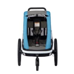 Hamax Avenida One Fahrradanhänger Petrol Blau Mit Federung - Inkl. Deichsel & Buggyrad -Geschäft Für Babyprodukte ham400014 avenida one petrolblue stroller wheel front 1