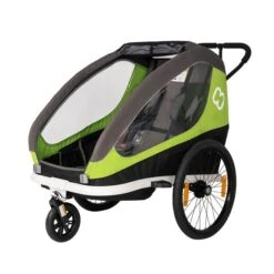 Hamax Traveller Fahrradanhänger Grün/Grau Inkl. Deichsel & Buggyrad 7 Hamax Traveller Fahrradanhänger Grün/Grau Inkl. Deichsel & Buggyrad -Geschäft Für Babyprodukte ham40050 stroller 1
