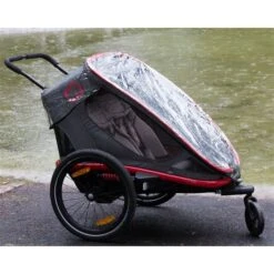 Hamax Avenida Twin Fahrradanhänger Petrol Blau Mit Federung - Inkl. Deichsel & Buggyrad -Geschäft Für Babyprodukte ham490008 rain cover outback avenida gr 3