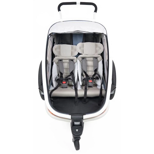 Hamax Outback Fahrradanhänger Navy Blau Inkl. Deichsel & Buggyrad 5 Hamax Outback Fahrradanhänger Navy Blau Inkl. Deichsel & Buggyrad – Bild 3