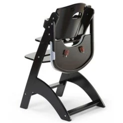 Childhome Lambda 3 Hochstuhl Schwarz Mit Schutzbügel, Gurtsystem Und Tisch -Geschäft Für Babyprodukte hcl3cbl 17365 1