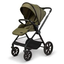 Moon Clicc Kombi-Kinderwagen Moss Green Melange Zubehör Bundle -Geschäft Für Babyprodukte k24 clicc 63980800 sportsitz mossgreenmelange 802 8 frontleft 1