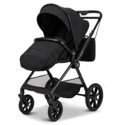 Moon Clicc Kombi-Kinderwagen Black Melange -Geschäft Für Babyprodukte k24 clicc 63980800 sportsitzfusssacktasche blackmelange 800 8 frontleft