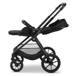 Moon Clicc Kombi-Kinderwagen Black Melange -Geschäft Für Babyprodukte k24 clicc 63980800 sportsitzoffenflach blackmelange 800 7 left