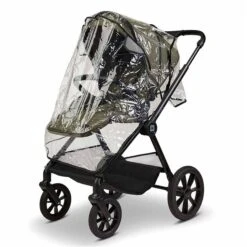 Moon Clicc Kombi-Kinderwagen Moss Green Melange Zubehör Bundle -Geschäft Für Babyprodukte k24 clicc 63980800 sportsitzregenverdeck mossgreenmelange 802 8 frontleft 1