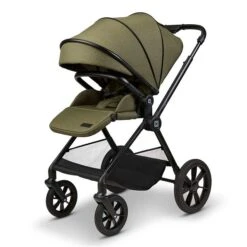 Moon Clicc Kombi-Kinderwagen Moss Green Melange Zubehör Bundle -Geschäft Für Babyprodukte k24 clicc 63980800 sportsitzsonnenverdeck mossgreenmelange 802 8frontleft 1