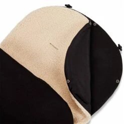 Moon Premium Fußsack Black Mit Wärmendem Kunstfelleinsatz -Geschäft Für Babyprodukte k24 footmuff 68410040 black 533 detail