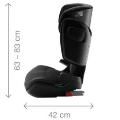 Britax Römer Kidfix M I-Size Cosmos Black Kindersitz Gruppe ECE R 129 / I-Size 15 Britax Römer Kidfix M I-Size Cosmos Black Kindersitz Gruppe ECE R 129 / I-Size -Geschäft Für Babyprodukte kidfix m i size dimension images angle 01