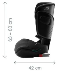 Britax Römer Kidfix M I-Size Moonlight Blue Kindersitz Gruppe ECE R 129 / I-Size -Geschäft Für Babyprodukte kidfix m i size dimension images angle 01 2